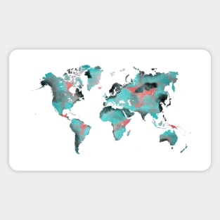 world map  #map #worldmap Magnet